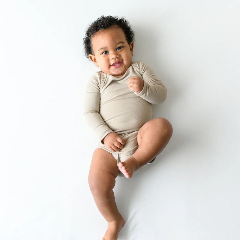 Long Sleeve Bodysuit – Almond