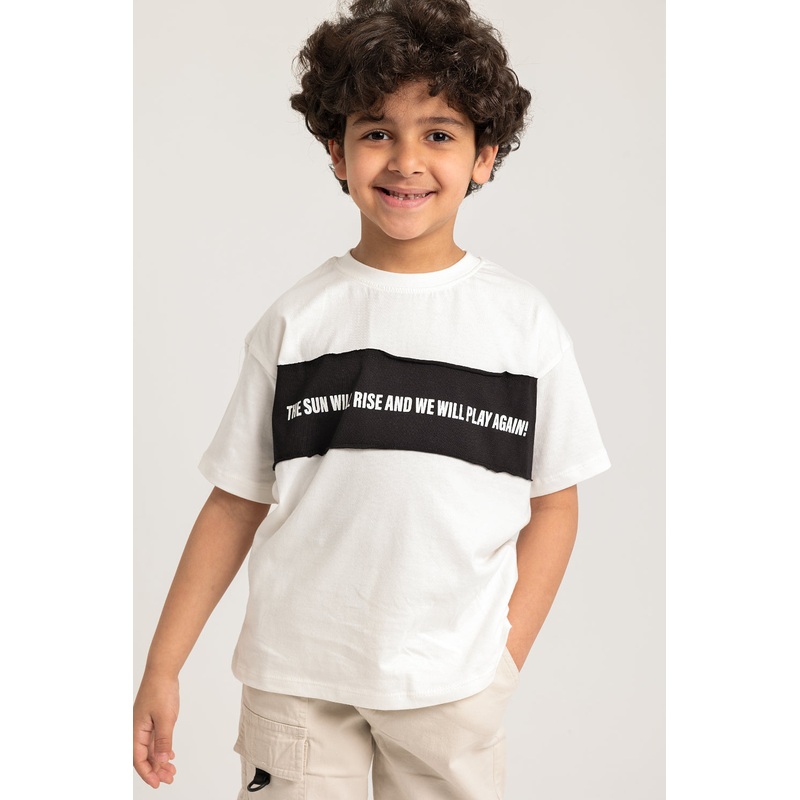 Unisex “THE SUN WILL RISE” Short-Sleeved T-Shirt  Offwhite