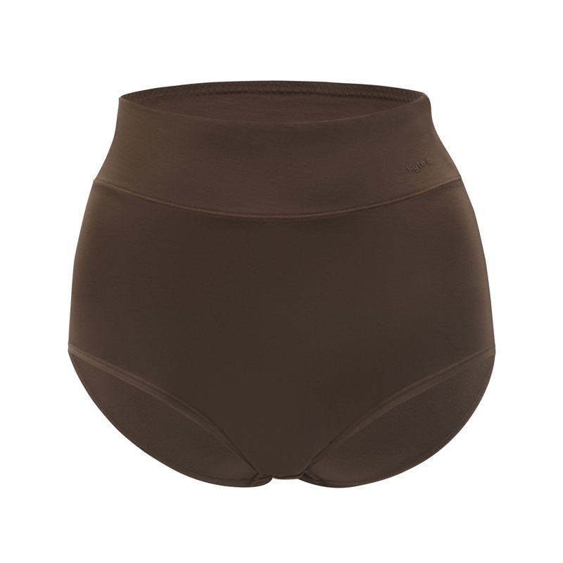 Women’s High-Waisted Brief in Toffee