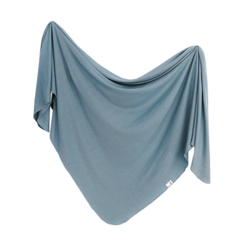 Copper Pearl Knit Swaddle Blanket | Atlantic Rib Knit