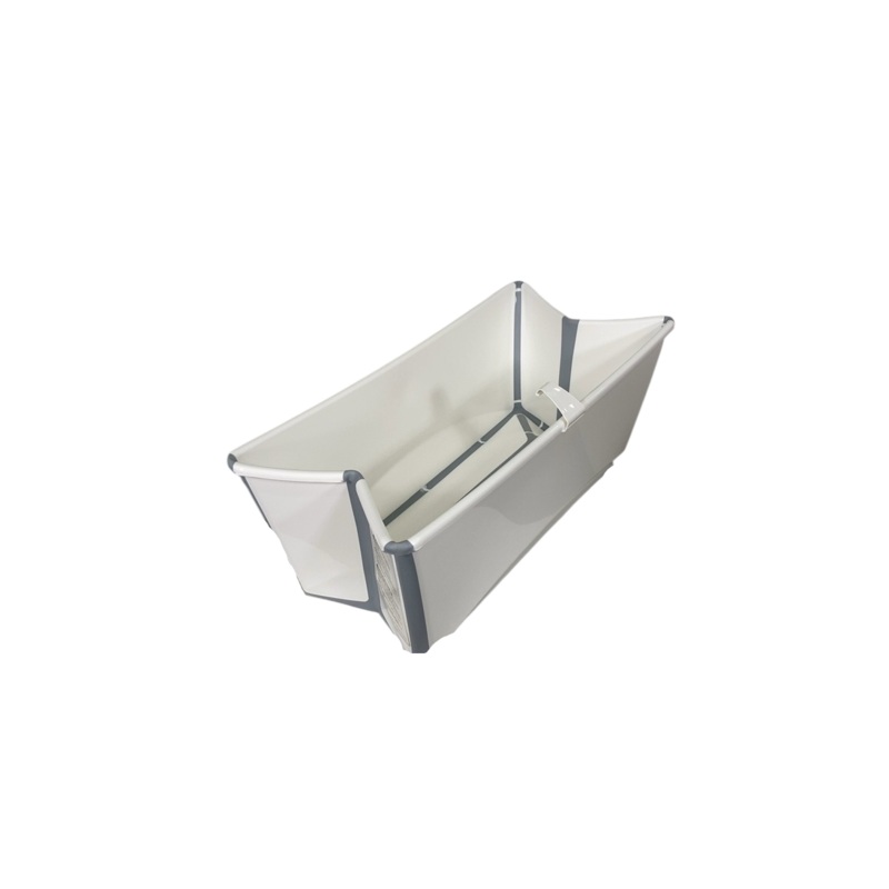 Stokke Flexi Bath Foldable Baby Bathtub, Light Gray, Regular