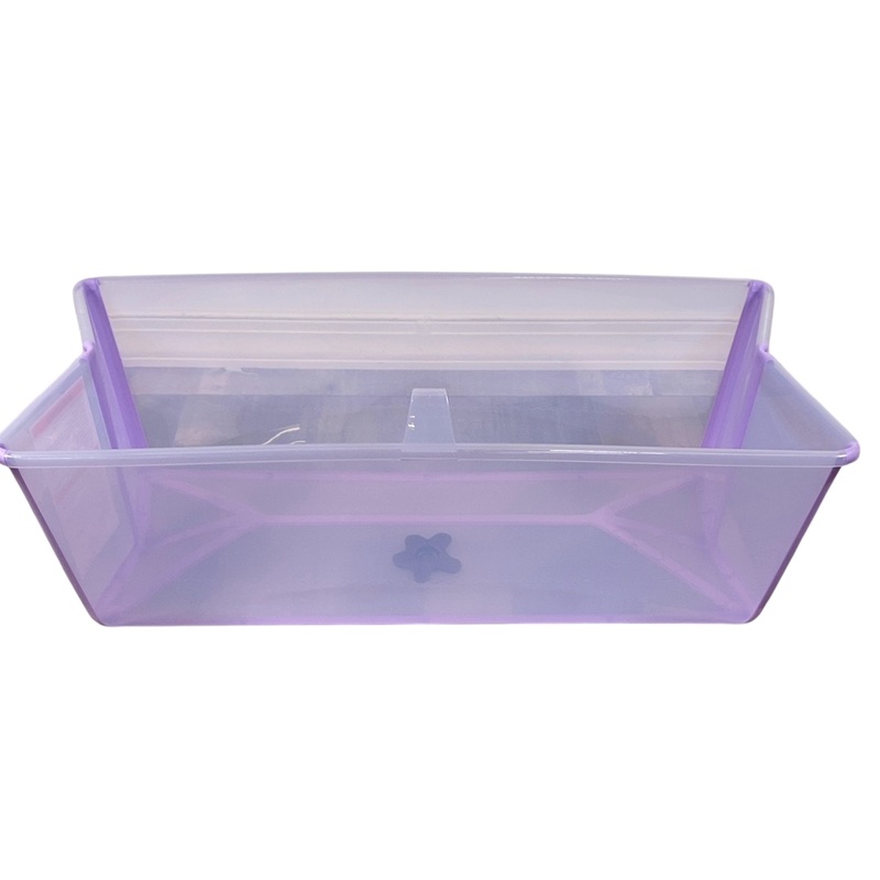 Stokke Flexi Bath Foldable Baby Bathtub, XLarge, Transparent Lavendar