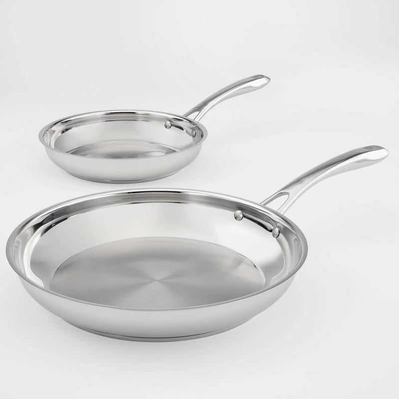 10″ & 12″ Stainless Steel Skillet Set