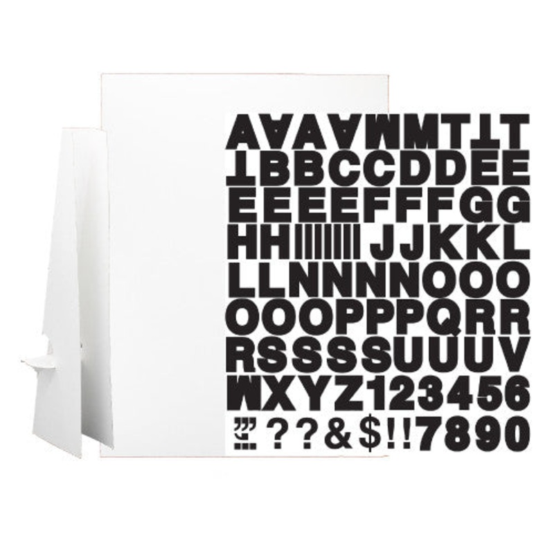 20″ x 30″ White Corrugated Project Sheet Sign Kit – Pack of 25