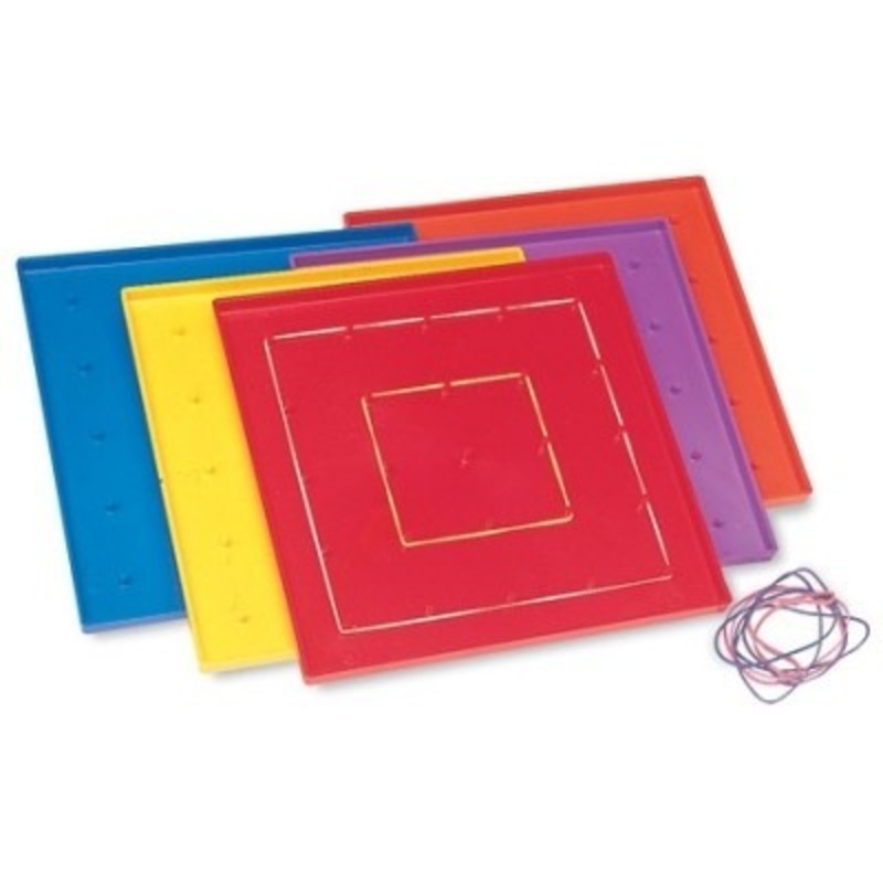 5 x 5 Pin Geoboards – Set of 10