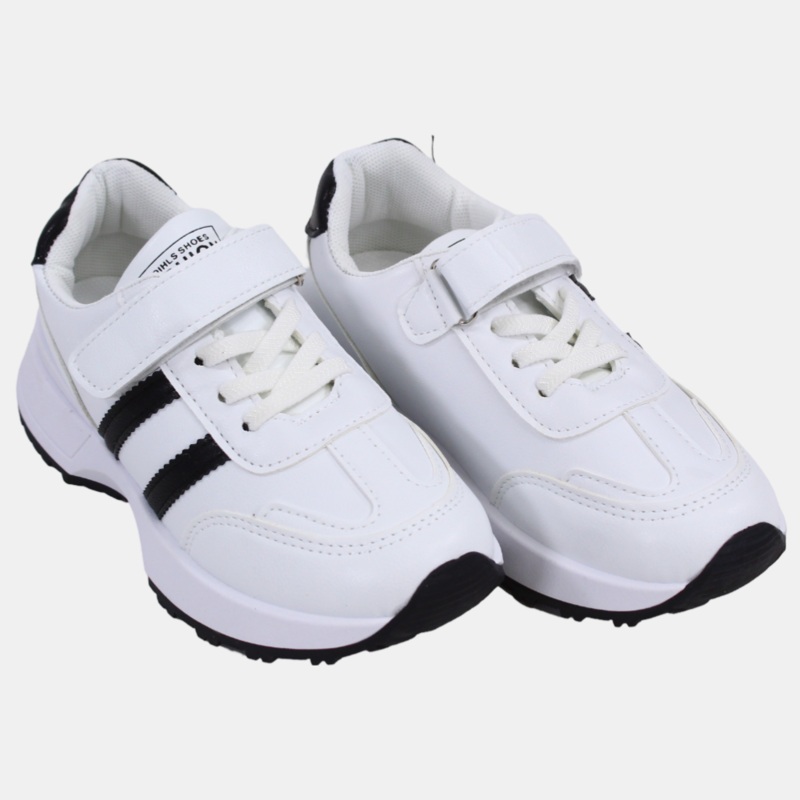 Boys Leather Sneakers  Multicolor