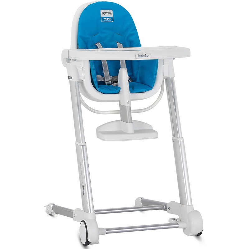 Inglesina Zuma High Chair – White/Light Blue