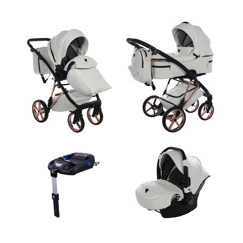 JUNAMA AIR PREMIUM WHITE – 4IN1 (INCLUDES CAR SEAT & ISOFIX BASE)