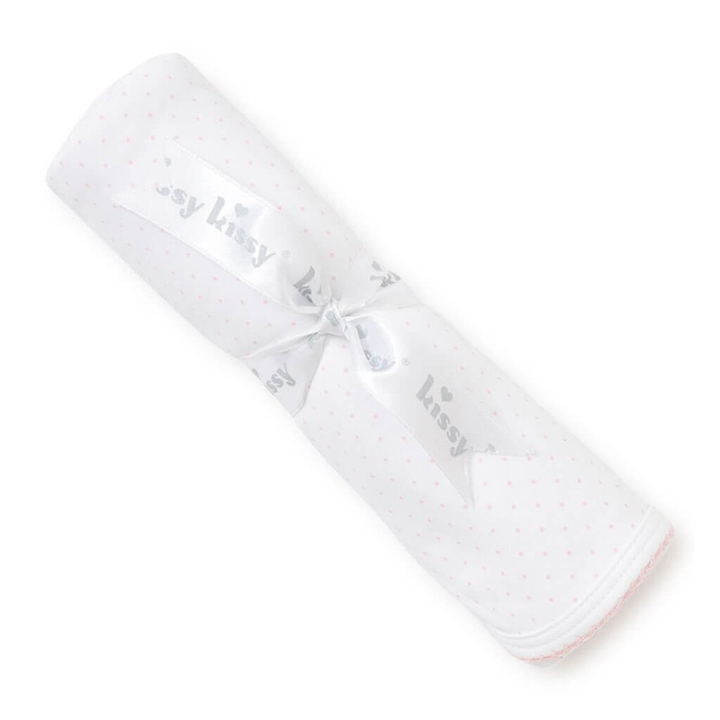 Kissy Kissy Print Blanket Dot White/Pink