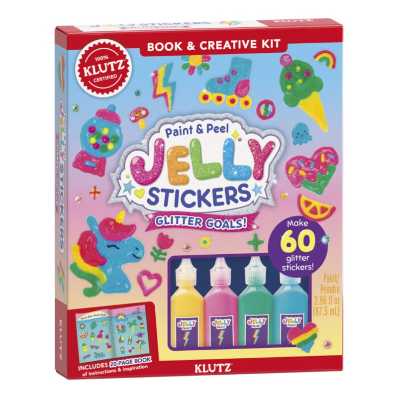 Klutz Paint & Peel Jelly Stickers – Glitter Goals