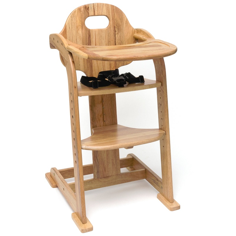 Lipper International Adjustable High Chair – Natural