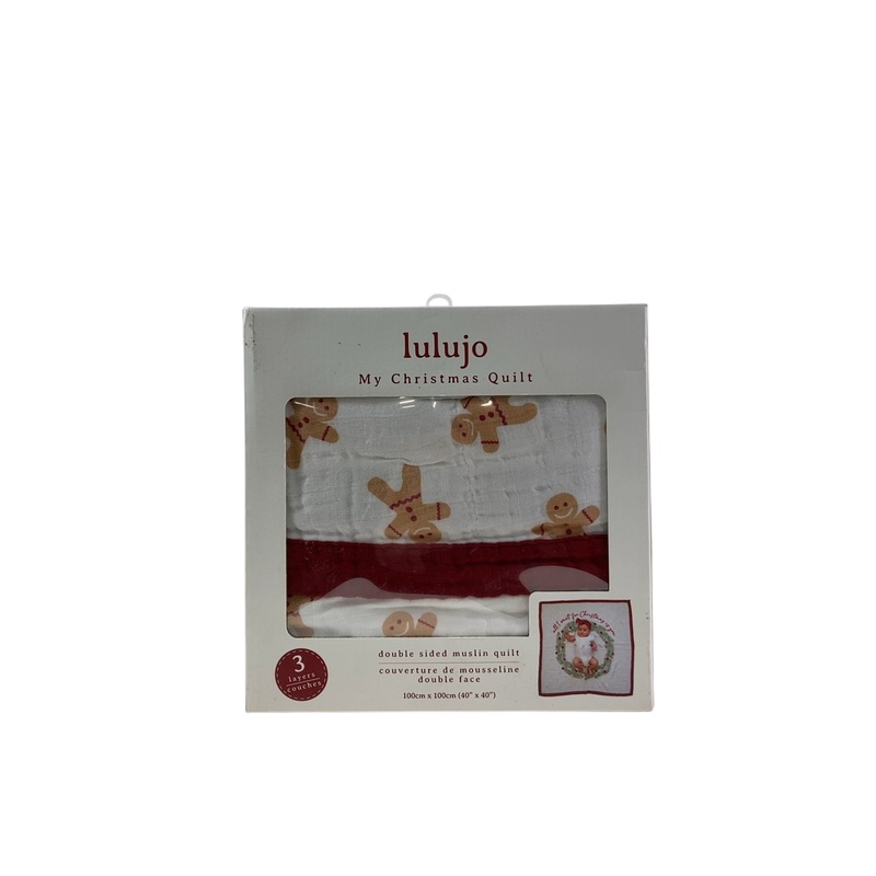 Lulujo Cotton Muslin Christmas Quilt