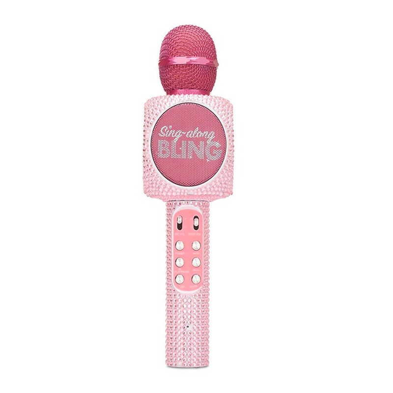 Sing Along Karaoke Bling Microphone Pink