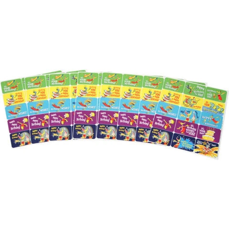 Dr. Seuss Happy Birthday Success Stickers