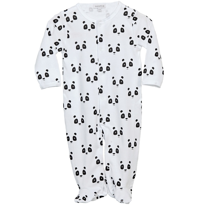Noomie Snap Footie – Pandas (0-3M)