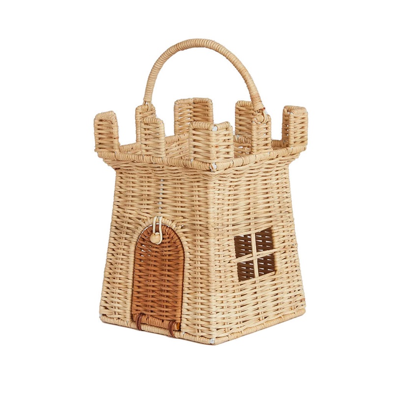 Olli Ella Rattan Castle Bag