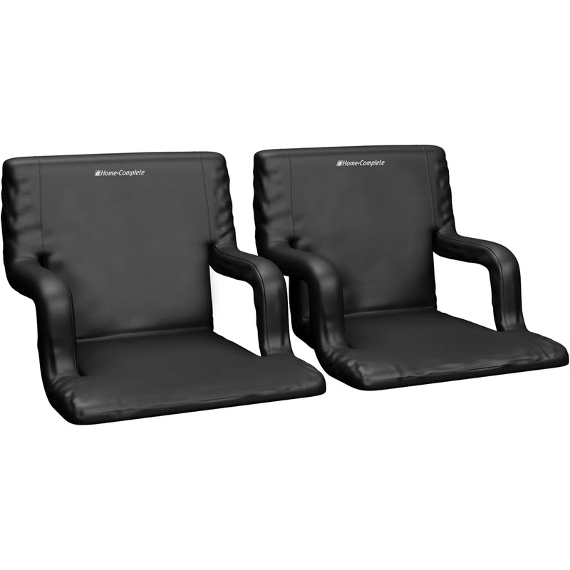 Stadium Seat 2-Pack – Bleacher Cushion Set with Padded Back Support