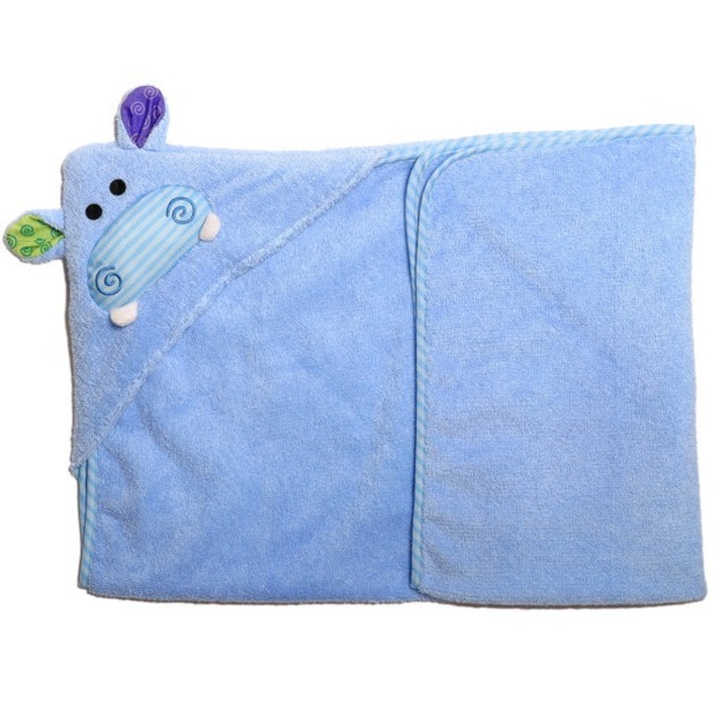 Zoocchini Baby Hooded Towel – Henry the Hippo
