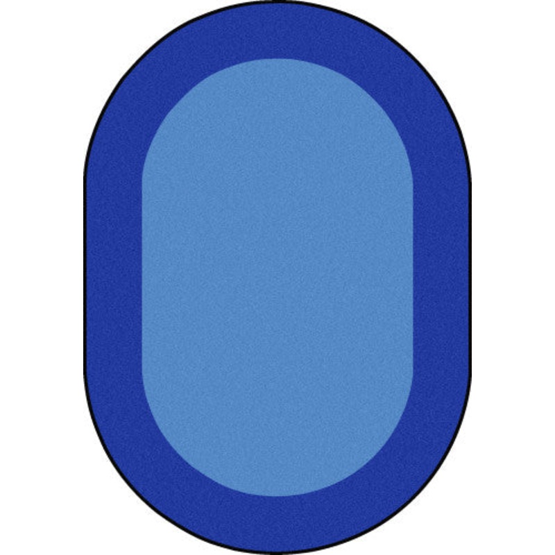 All Around Rug, 10’9″ x 13’2″ Oval, Blue