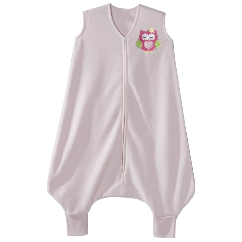 HALO SleepSack Early Walker, Micro-Fleece, Pink Owl, Medium