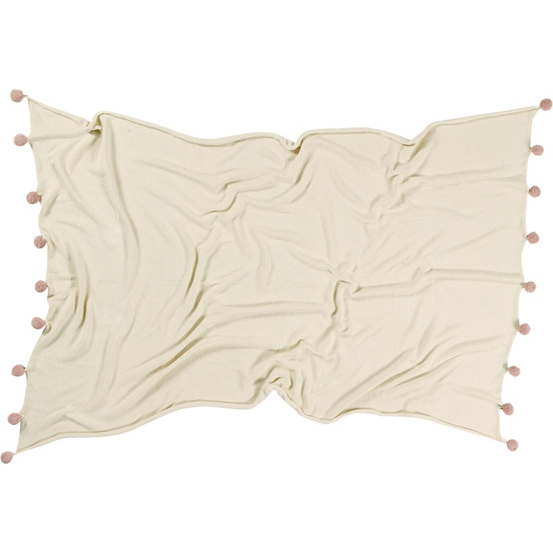 Lorena Canals Bubbly Blanket – Natural/Nude (4′ x 6′)