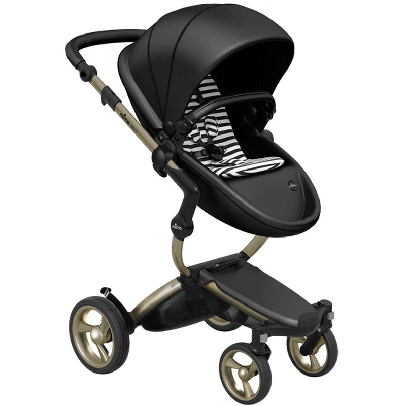 Mima Xari Complete Stroller, Gold – Black / Black & White