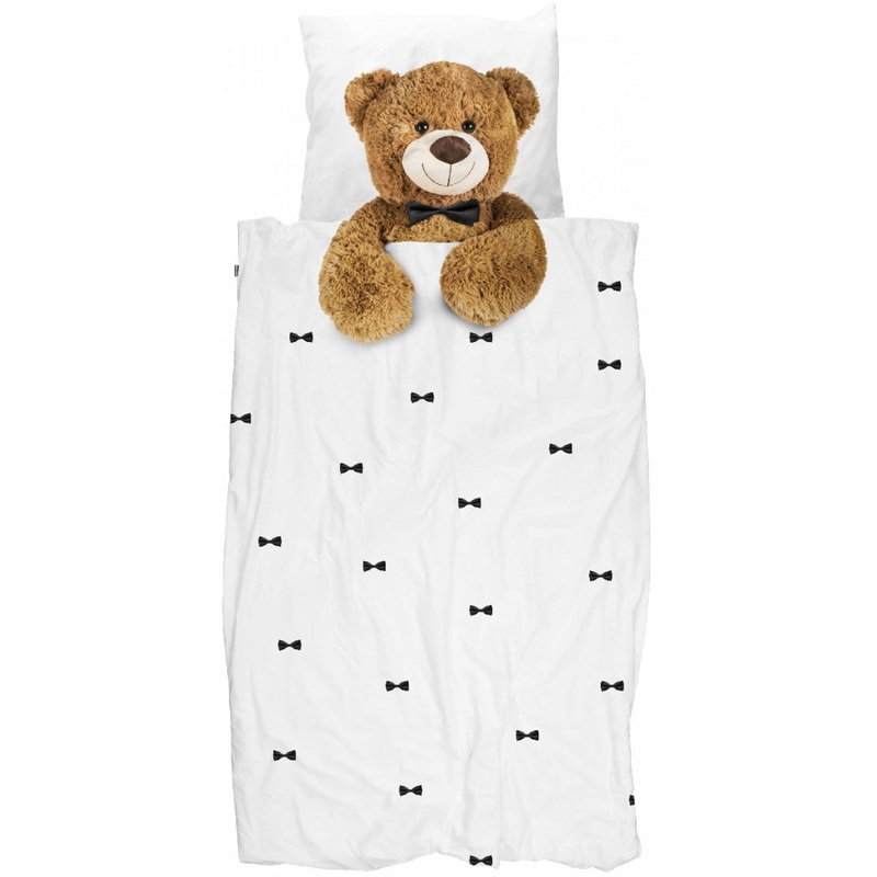 Snurk Duvet Cover Set, Twin – Teddy Bear
