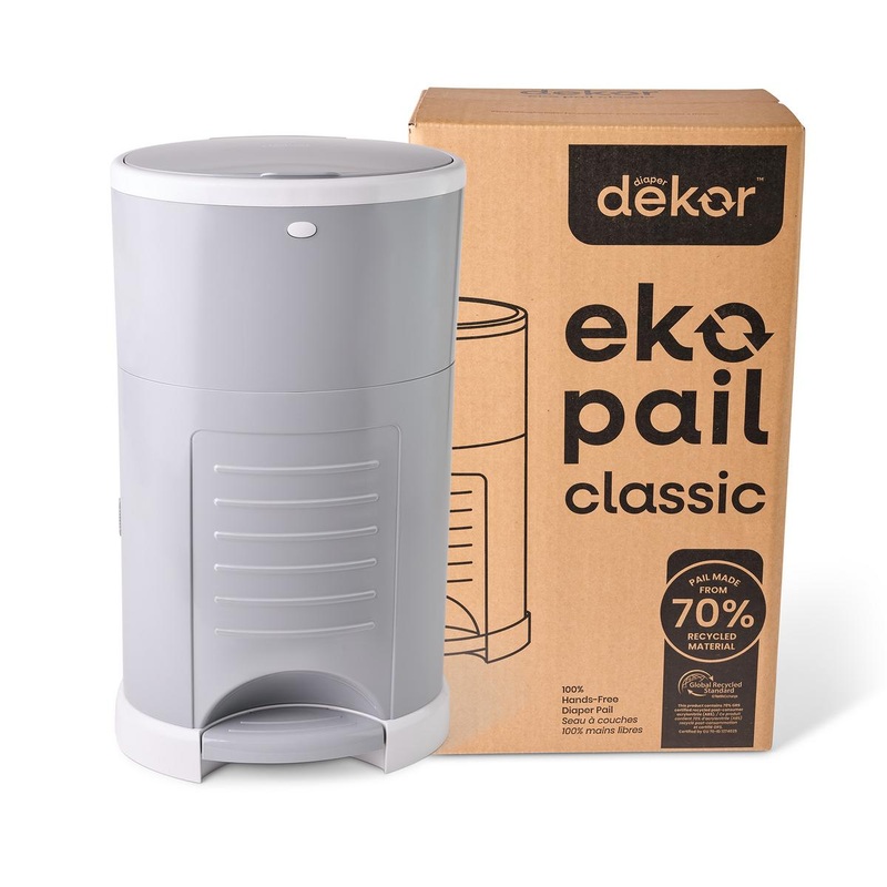 Dekor Eko Classic Diaper Pail – Gray