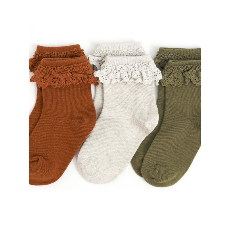 Little Stocking Co. Lace Midi Sock – Roadtrip – 3-Pack