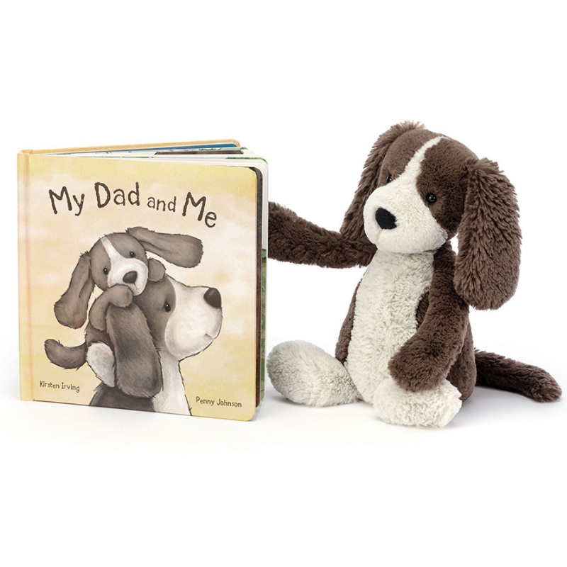 My Dad and Me Book & Bashful Fudge Puppy Bundle