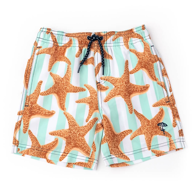 Swim Trunks Starfish Stripe