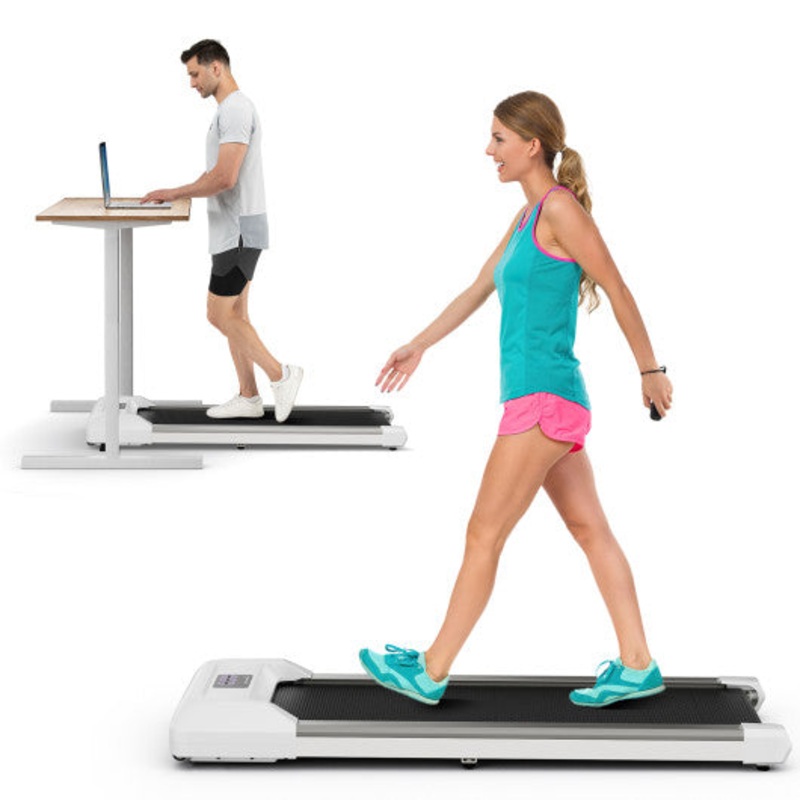 2.25 HP Walking Pad With LED Display and Remote Control-Grey