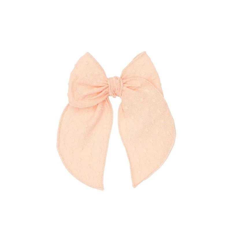 Belle Clip – Clipped Dot Tropical Peach
