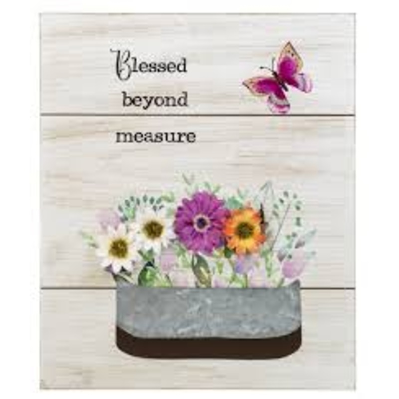 ‘Blessed Beyond Measure’ Wooden Plaque