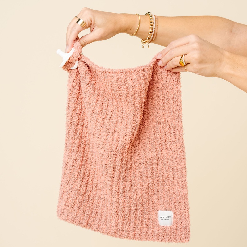 Chenille Blanket – Rose – Mini/Lovey