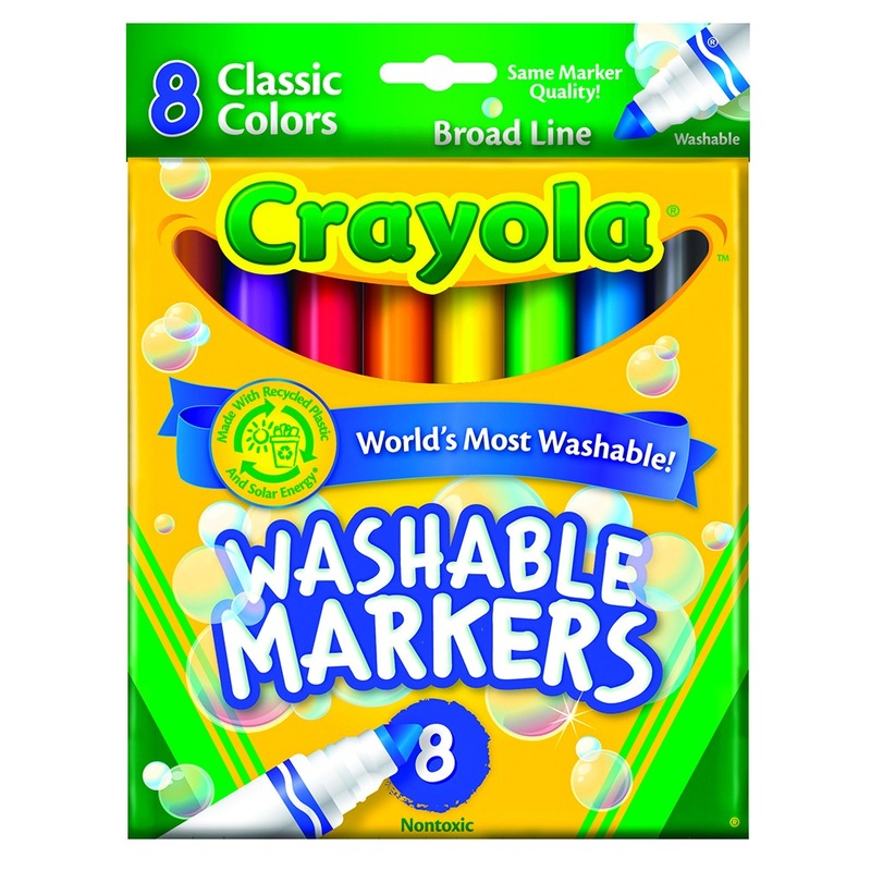 Crayola Washable Classic Broad Line Markers (Single Pack)