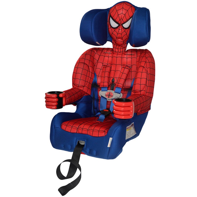 KidsEmbrace 2-in-1 Harness Booster Car Seat – Ultimate Spider-Man, Blue
