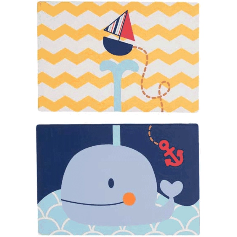 KidsLine Sail Away Canvas Wall Art – Set of 2