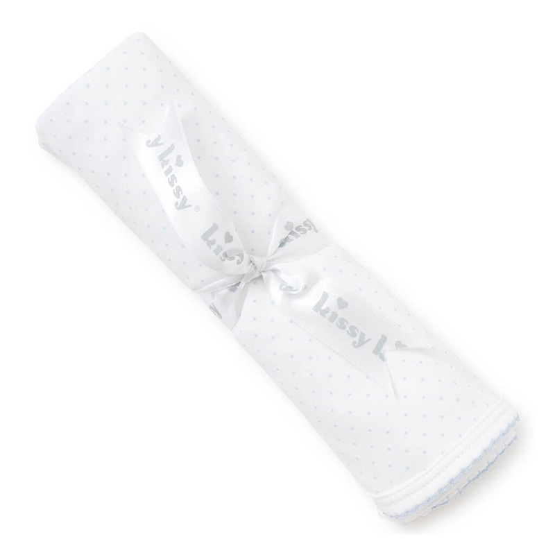 Kissy Kissy Print Blanket Dot White/Blue