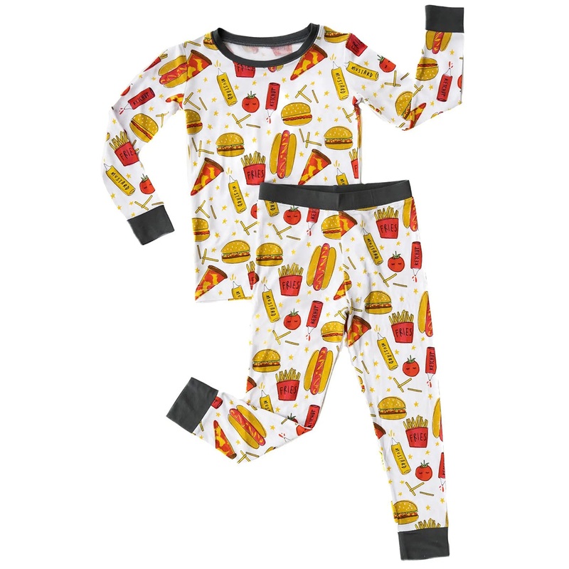 Little Sleepies Two-Piece Bamboo Viscose Pajama Set – Fast Foodie, 18 – 24 months