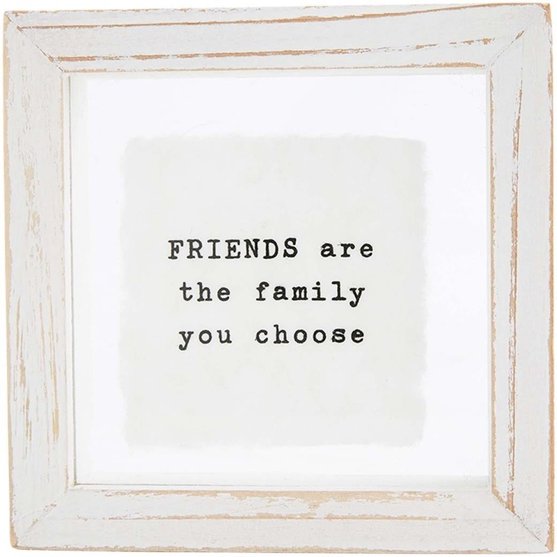 Mud Pie Friends Glass Plaque