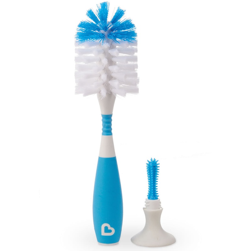 Munchkin Bristle Bottle Brush – Blue