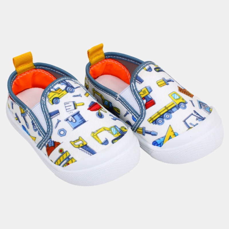 Baby Boys’ Off-White Canvas Shoes