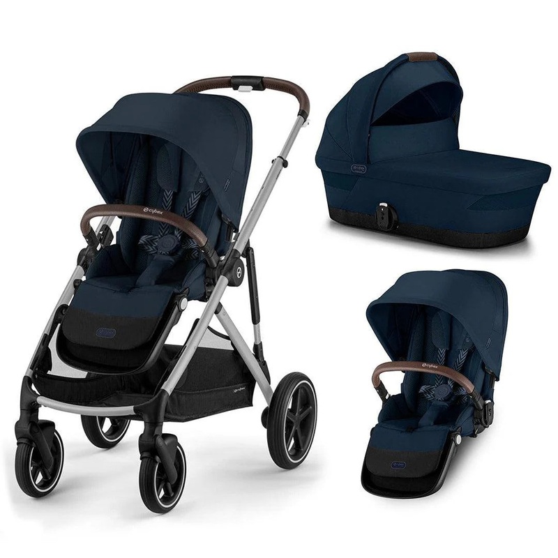 CYBEX Gazelle S Double/Twin Bundle (2 seats 1 carrycot) – Ocean Blue