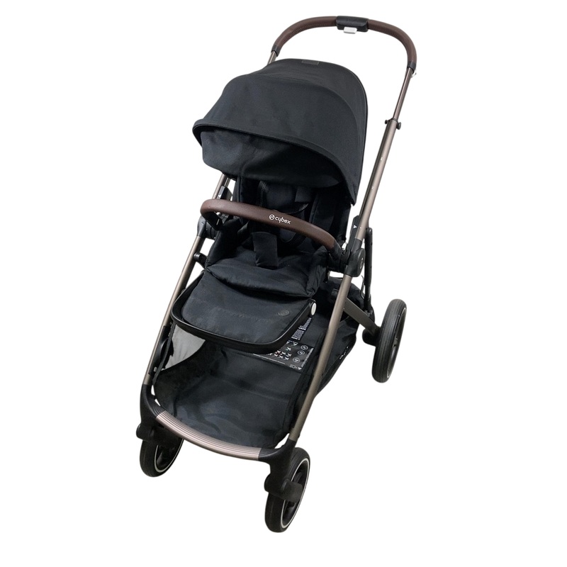 Cybex Gazelle S Modular Stroller, 2022, Moon Black, Taupe Frame