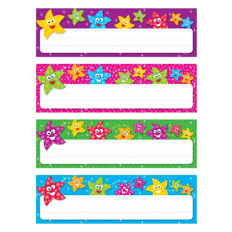 Dancing Stars Desk Toppers Name Plates Variety Pack