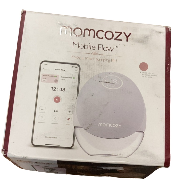Momcozy Mobile Flow Hands-Free Breast Pump M9, Single, Cozy Red