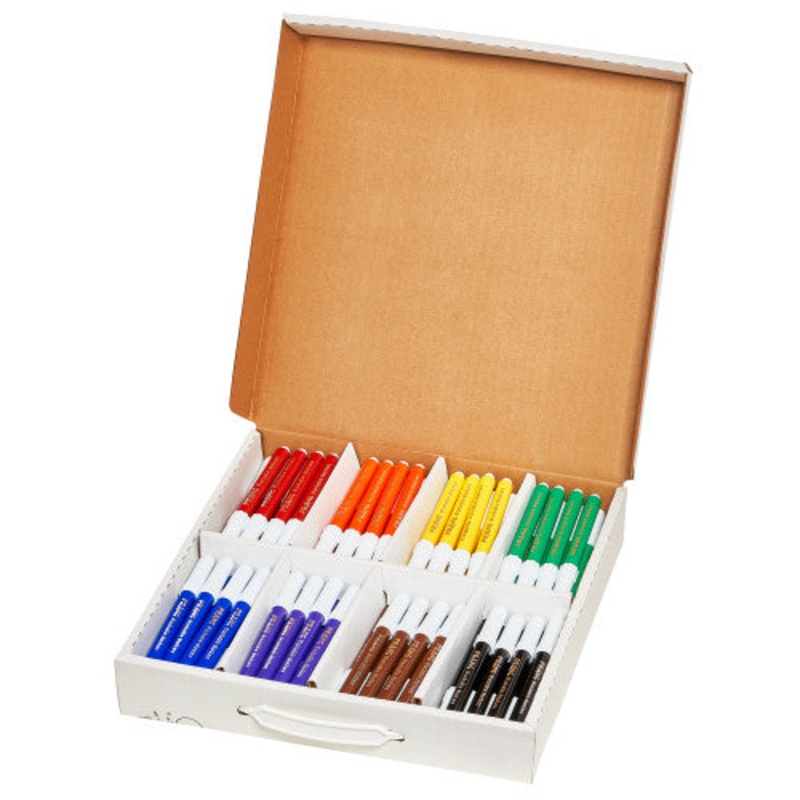 Prang Art Markers, Washable Master Pack, 96 markers in 8 colors
