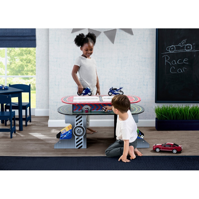 Race Track Toy and Activity Play Table for Kids