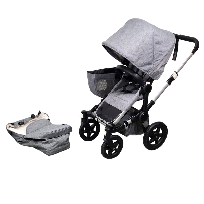 Bugaboo Donkey 2 Mono Stroller, 2018, Aluminum, Grey Melange, Grey Melange